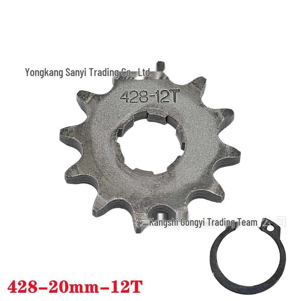 428 Type Motorcycle Engine Small Chain Sprocket, 10-19 Teeth Variable Speed Freewheel Modification Gear Parts