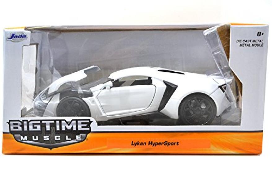 JADA TOYS Масштаб Big Time Muscle 124 "Lykan Hypersport" (белый) [Использовал]