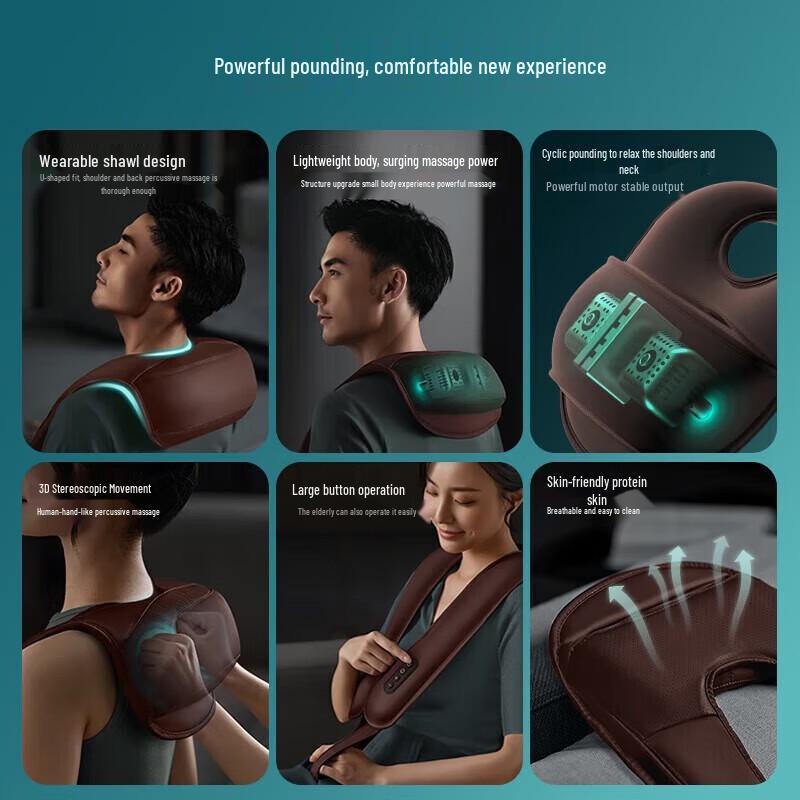 Philips 3D Shoulder & Neck Massager Shawl CN plug (adapter included)