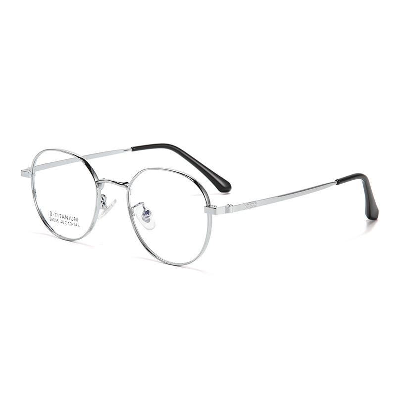 Ultra-Light Metal Glasses Frame Retro Polygon Can Be Matched With Myopia Glasses High-Quality Glasses