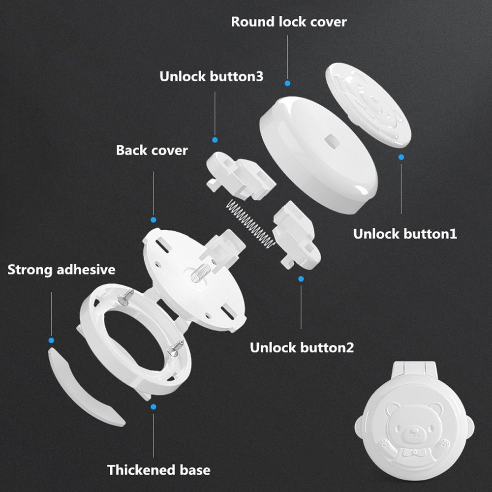 Замок Замок безопасности для детей Замок переключателя стиральной машины Защита кнопки электрического переключателя Крышка ручки газовой плиты