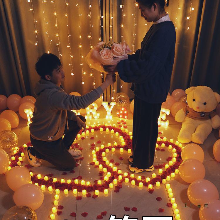 Romantic Indoor Proposal & Celebration Candle Decor Set