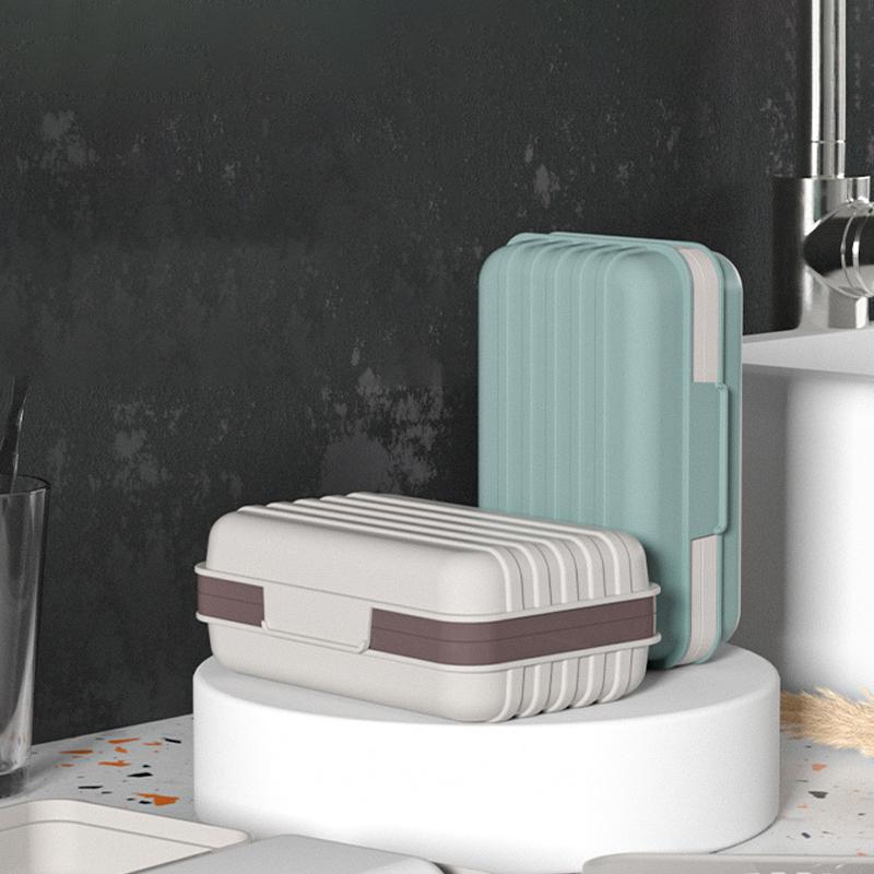 Portable Bathroom Soap Dish With Lids Plastic Soap Box Keeps Soap Dry Outdoor Traveling Leakproof Soap Dish Organizer Home Use