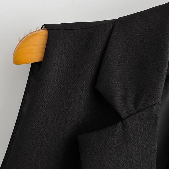 Женский жилет без рукавов с одной пуговицей и отложным воротником, кардиган с V-образным вырезом, тонкий повседневный образ с вырезом, повседневная одежда, OL