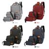3pcs Backpack Set Women Men Laptop Backpack Shoulder Bag Small Pocket for Travel School Business