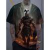 Men's T-Shirts Spartan Pattern 3D Print Tops Tees Summer Fashion Women Streetwear Oversized Unisex T Shirt Men Clothing
