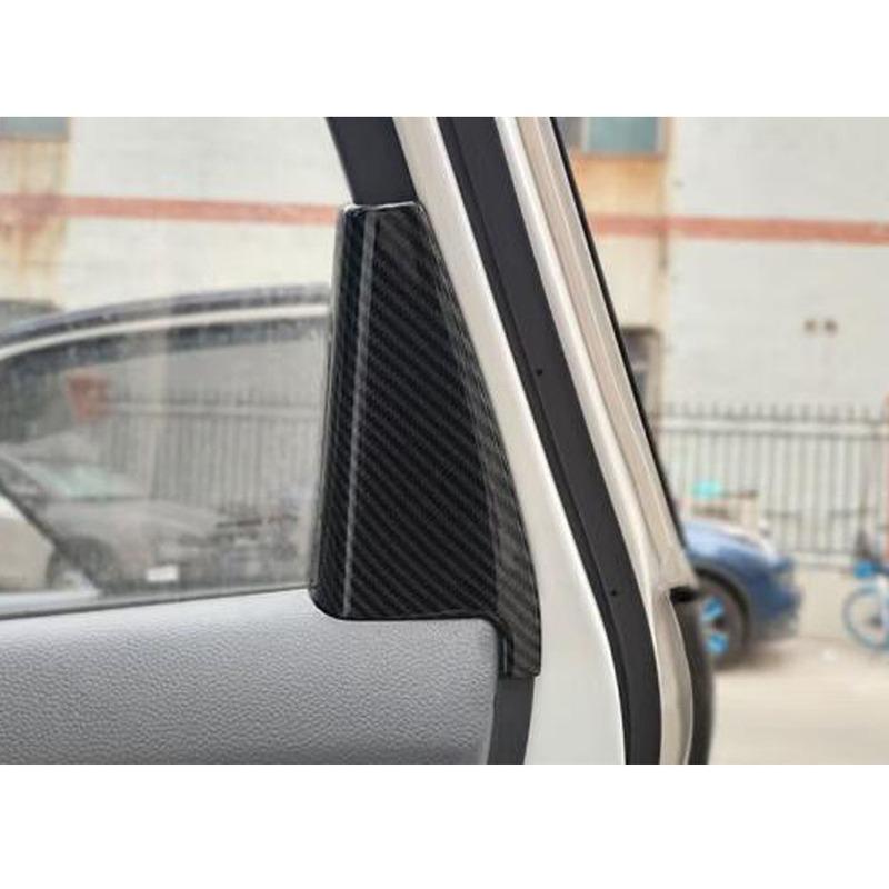 Car Rear Door Pillar Triangle Cover For Honda Fit Jazz 2024 Decoration Trim Frame Auto Interior Accessories