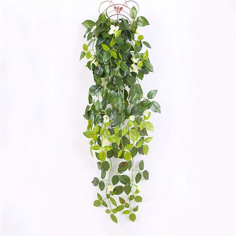 Красивая Реалистичная 90 см Искусственная Шелковая Роза Лиана для Идеального Домашнего Декора и Подвесного Декора