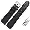 15mm 21mm Black lizard pattern genuine lea/ther watchband for Movado 0607194 606088 watch strap Simple stylish wristwatches band