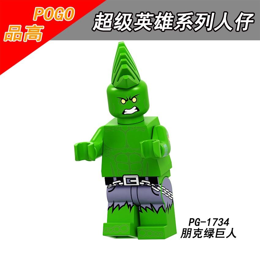Minifigures Superhero Building Blocks Figurine Hulk Spider-Woman Toy