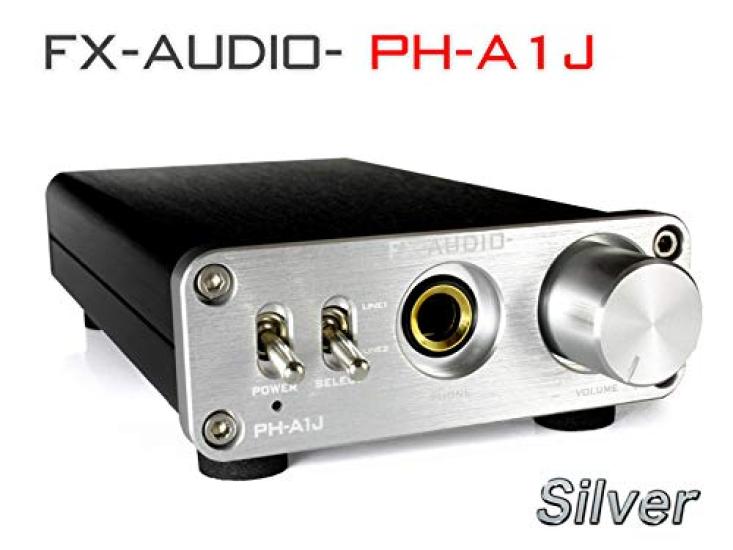 Power Transistor Discrete Configuration Headphone Amplifier FX-AUDIO- PH-A1J (silver)