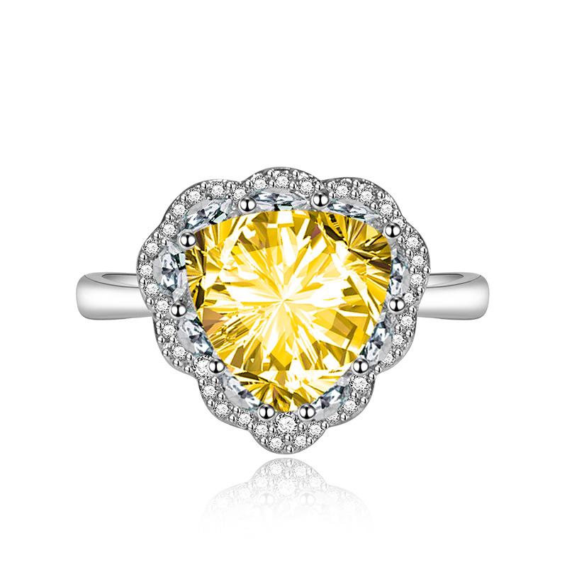 Sace Gems Классическое кольцо из медного сплава с цирконом, женские ювелирные изделия, свадебный подарок для вечеринки