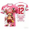 One Piece Тони Тонипер Футбольная футболка Унисекс Детская Быстросохнущая Дышащая Футболка с коротким рукавом Модная Уличная Одежда Спортивные Топы