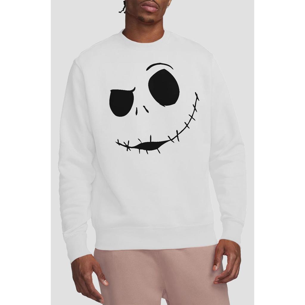 The Nightmare Before Christmas Unisex Adult Jack Face Sweatshirt