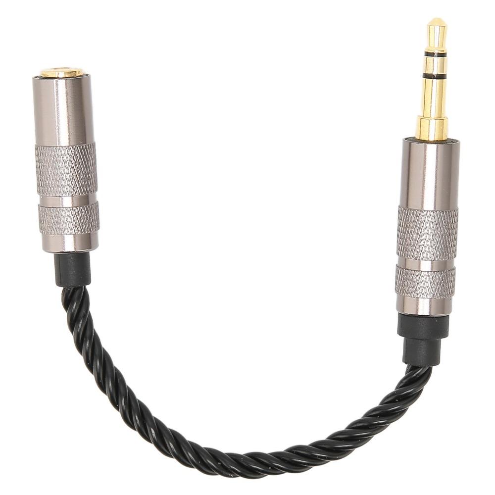 Silver Plated Copper 3.5 Stereo Male to 2.5 Balanced Female Adapter Daily Use