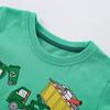 Children's Clothing Summer T-shirts Children's Cartoon Printed T-shirts Knitted Cotton Round Neck Boys' Tops