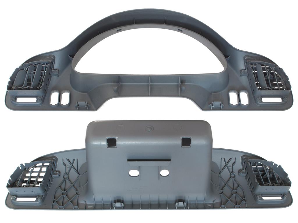 Mercedes Sprinter CDI 99-06 Instrument Cluster Housing + Passenger Glove Box Shelf with Air Vents, 2 pcs. Set