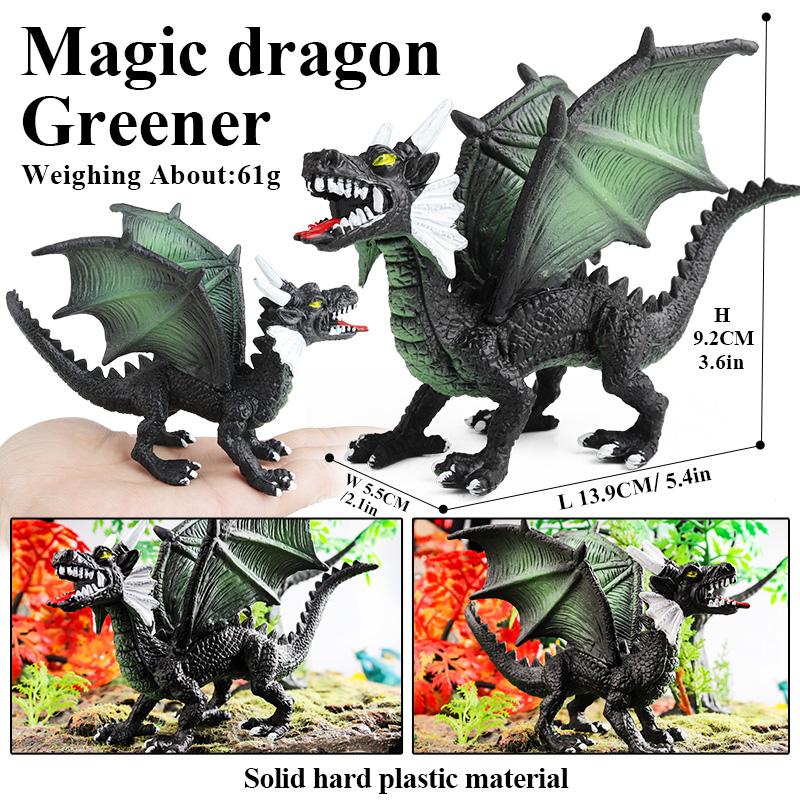 Oenux New Flying Magic Dragon Phoenix Monsters Chinese Dinosaurs Animals Toy Action Figures Model Pvc Collection Kids X-Mas Gift