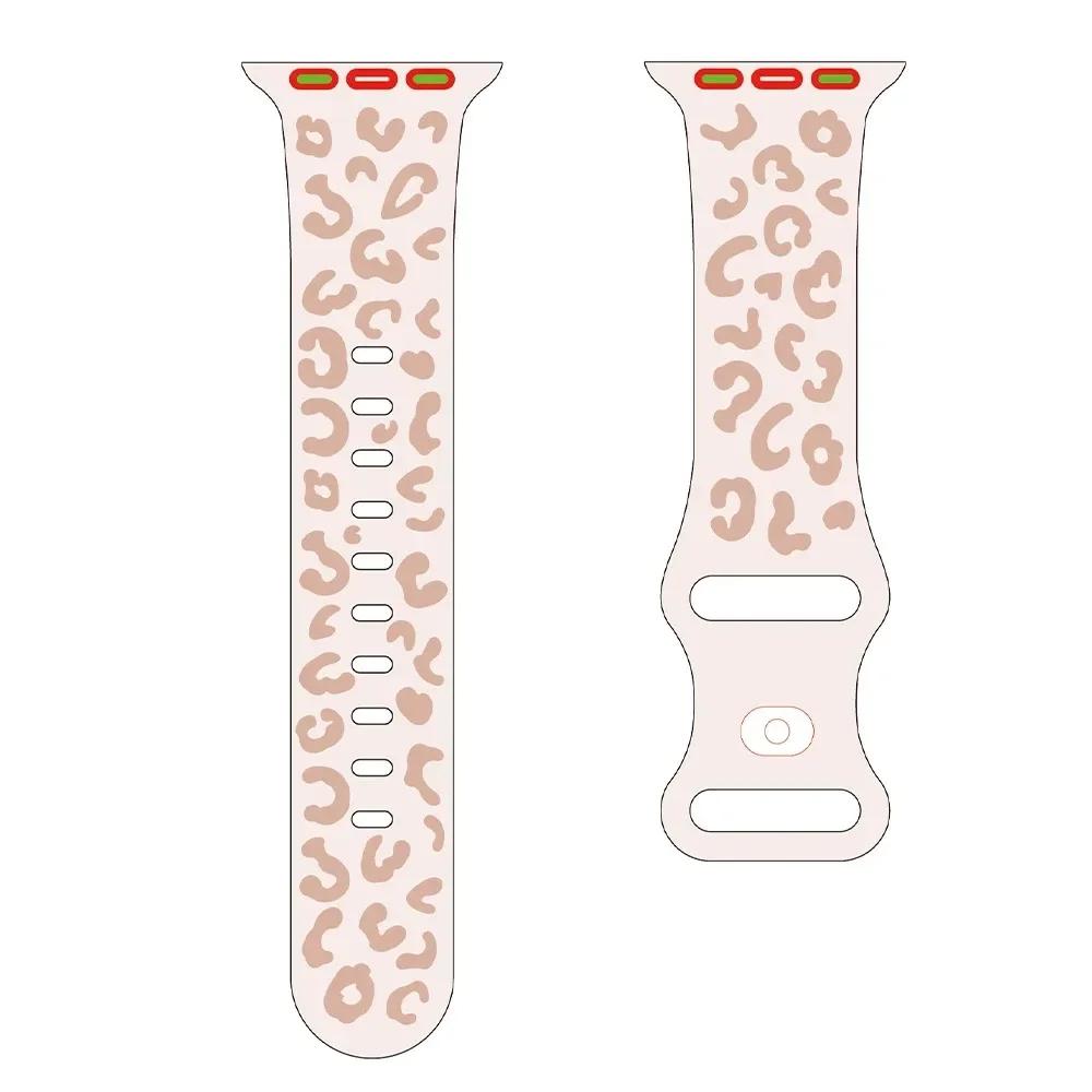 Двухцветный гравированный ремешок Wearlizer для Apple Watch Band Correa 49 мм 45 мм 41 мм, силиконовый ремешок для IWatch Series Ultra 9 8 7 6 5 4 SE