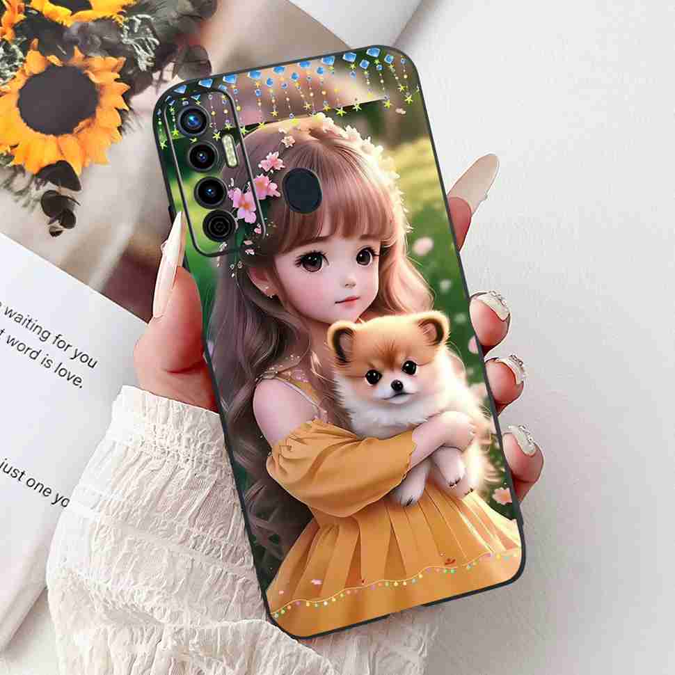 Cute Cat Cover For Tecno Camon 17 Case CG6 CG6j Silicone Soft Protection Shell For Tecno Camon 17 Camon17 Back Cover Casing 6.6"