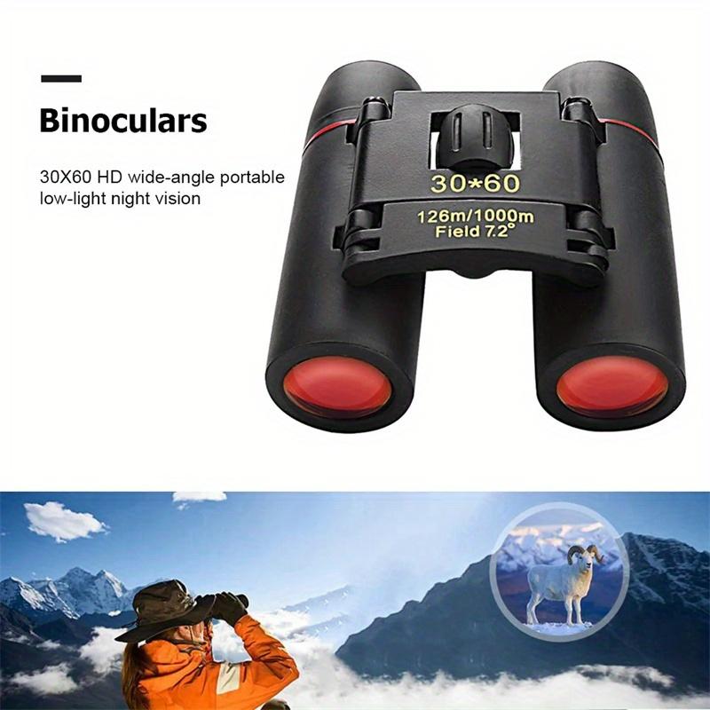 Мини-бинокулярный телескоп 30x60 при слабом освещении ночного видения 1000 м охотничий спортивный инструмент для кемпинга