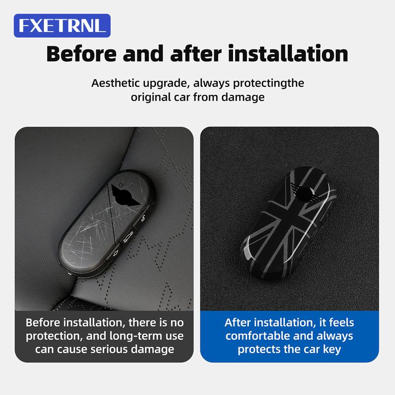 For Mini J01 J05 U25 F65 F66 F67 Automobile Key Shell Cover Protector Keycase Keychain Plastic Material ABS Accessories
