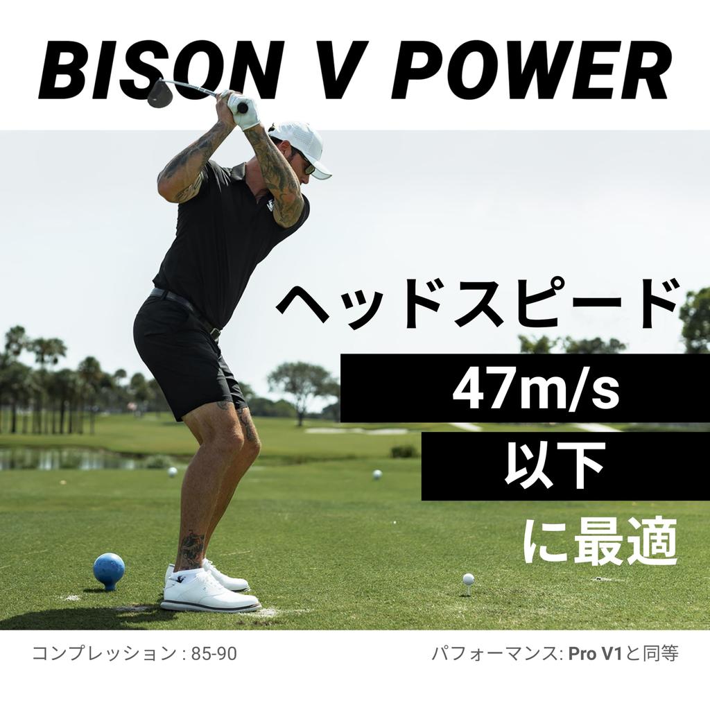 Доверие Bison V Power Гольф Подавляющая Остановка Там, где вы и Комфортный Уретан Официальные Мячи для Скоростей Головы до 47 1 Дюжина Жемчужные Мячи Дальность,