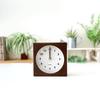 KATOMOKU Dual Use Clock 4, Brown, km-95BRRC, Radio-Controlled Clock, Wall or Tabletop Use, Continuous Second Hand, 14cm