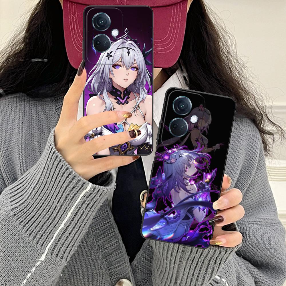 HSR Castorice Матовый ТПУ Чехол для Мобильного Телефона для OPPO Find X9 X8 X7 X6 X5 X3 X2 Plus s Pro Ultra Lite Цветной Печатный Чехол