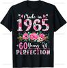 60 Year Old Gifts Unisex Vintage Classic Car 1965 60th Birthday TShirt  Short Sleeve Unisex Summer Streetwear Tops Camiseta