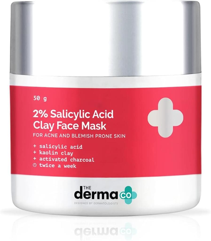 The Derma Co 2% Salicylic Acid Clay Face Mask 50g