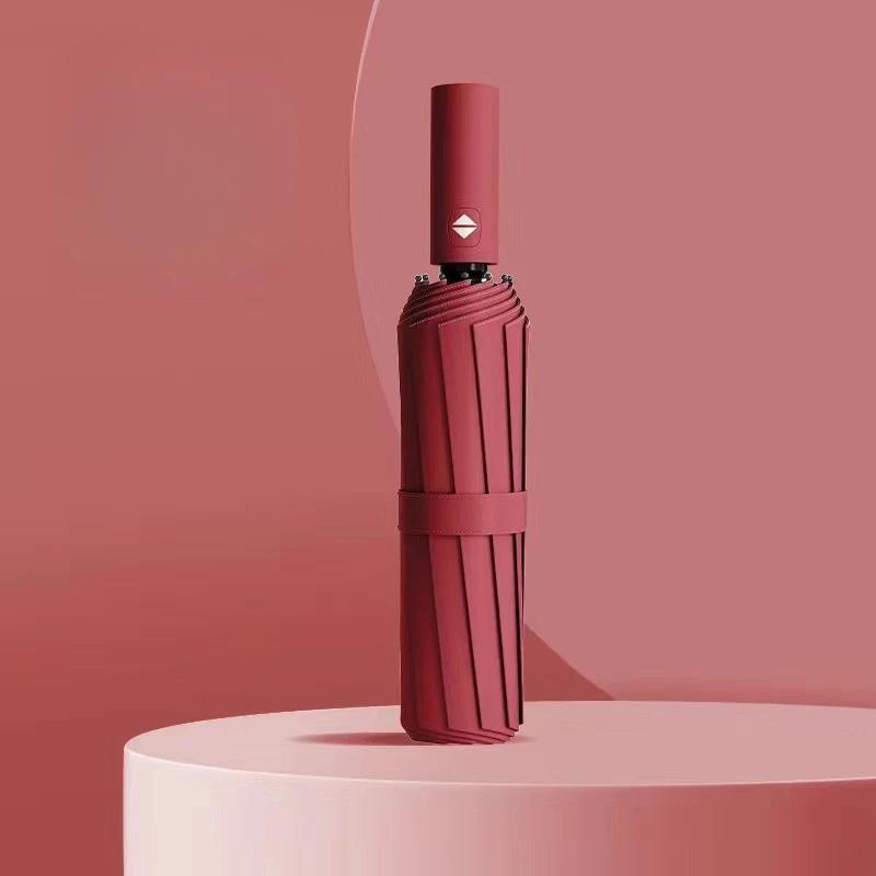 Полностью автоматический солнцезащитный зонт, оптовая продажа, складной солнцезащитный зонт с 12 косточками для мужчин и женщин, зонт двойного назначения от дождя или блеска