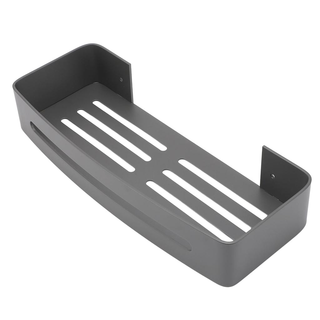 Wall Mount Bathroom Shelf Shower Bath Rack Single Layer Space Aluminum Bathroom Floating Wall