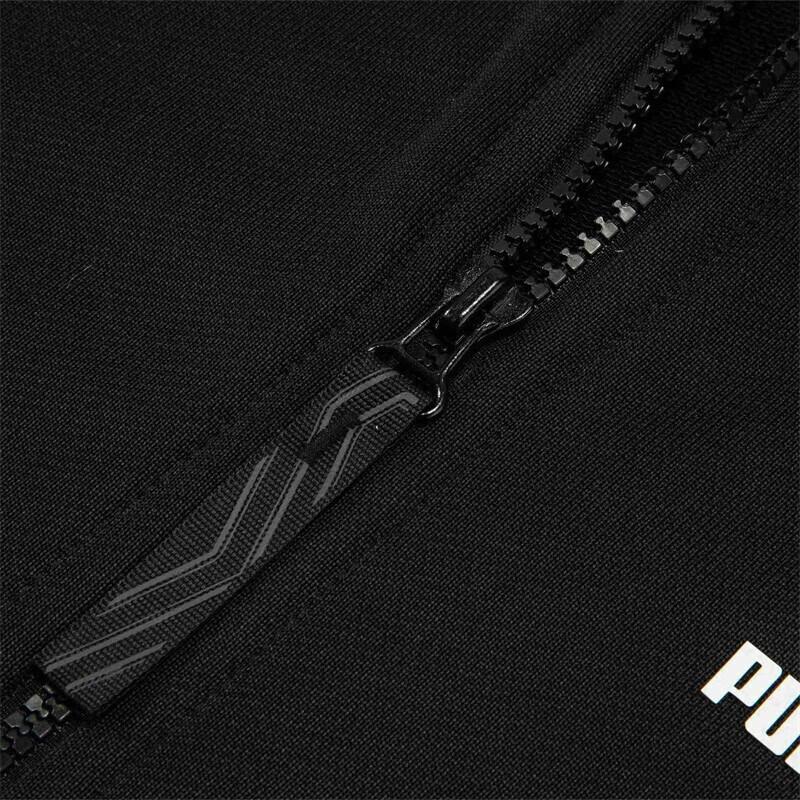 Puma Logo Print Stand Collar Long Sleeve Jacket Men Jackets Black 620542-01