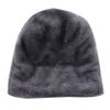 3pcs/set Fashion Plush-lined Knitted Caps Men Women's Winter Hats Scarves Touch Screen Gloves Thicken Warm Beanie Hat