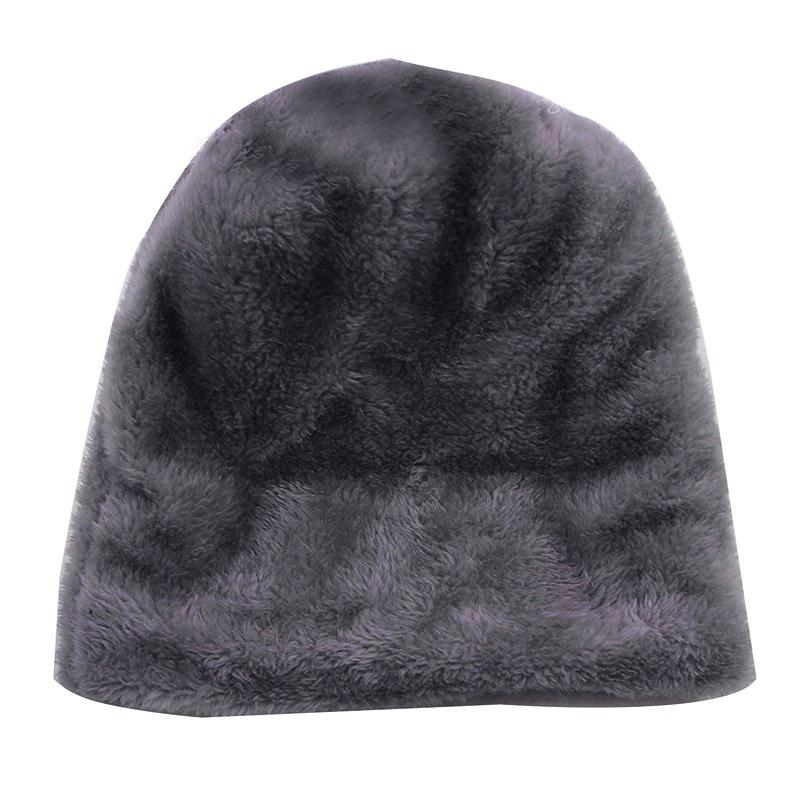 3pcs/set Fashion Plush-lined Knitted Caps Men Women's Winter Hats Scarves Touch Screen Gloves Thicken Warm Beanie Hat