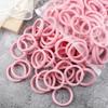 50pcs/Set Women   Basic Hair Bands 1.57inch Simple Solid Colors Elastic Headband Hair Ropes Ties Hair Accessories Ponytail Holder