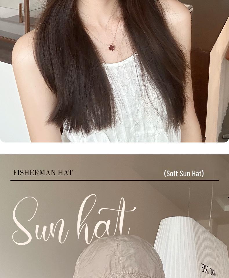 Wrinkled Drawstring Bucket Hat: 2025 Summer Style, Lightweight, Cool Fabric, Easy To Carry, Sunshade & Sunscreen.