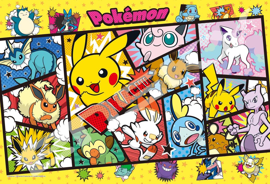 ENSKY Pokemon Pokemon Comic Art 26 x 38 см Пазл 108 больших элементов JIGSAW PUZZLE 108-L760