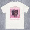 I Have Microplastics in My Balls Funny Cat Meme T-shirt Gift for Women Ironic Cats Shirt Stupid Silly Gifts Goofy Ahh Cat Tee