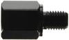 TANAX Napoleon Motorcycle Mirror Thread Diameter Conversion Black To Adapter, (8mm 10mm) C-2