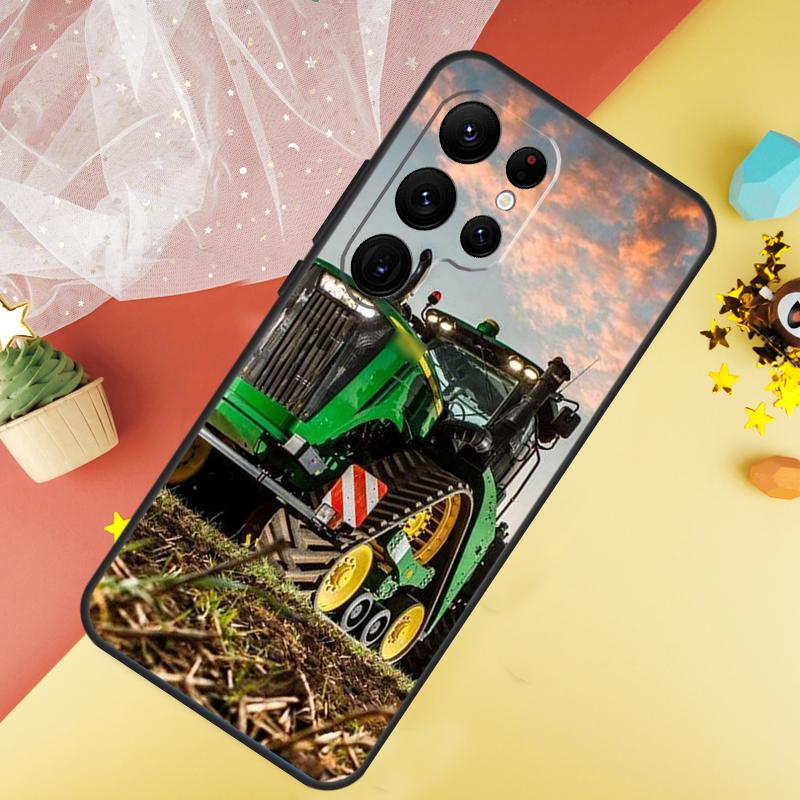 Фермерский Трактор Чехол Для Samsung Galaxy S22 S23 S24 Ultra S8 S9 S10 Plus Note 10 20 Ultra S20 S21 FE Обложка