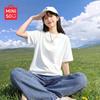 MINISO Женская хлопковая свободная футболка