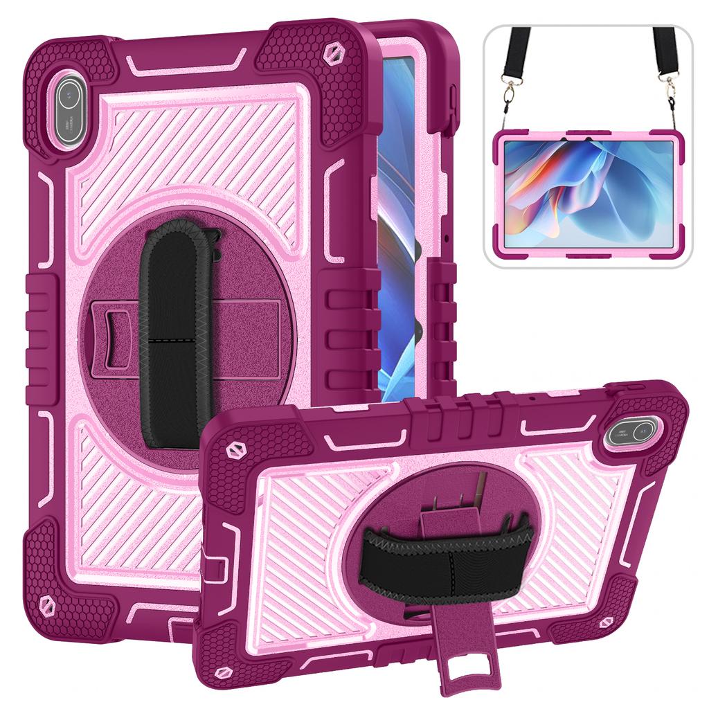 Чехол для планшета Huawei MatePad SE 11 2024, силиконовый + ПК, противоударный чехол с подставкой и плечевым ремнем