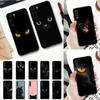 Black Cat Staring Eye On Phone Case For Huawei P30 Plus P8 Lite P9 Lite Back Coque for Psmart P20 Pro P10 Lite