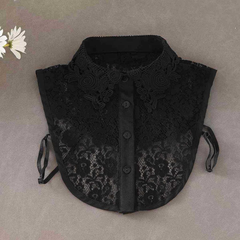 Поддельный воротник, женский универсальный поддельный воротник, весенняя кружевная дышащая повседневная рубашка, поддельный воротник, кружевной кукольный воротник