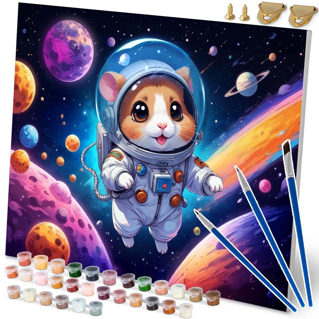 Картина по номерам 40x50 см Массидо Астронавт