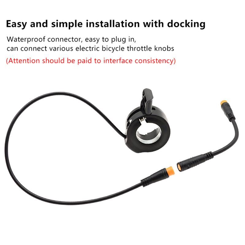 Electric Bike Butt Plug Male To Male/Female To Male Extension Wire For E-Bike Display 3Pin Sensor Thumb Throttle Cables