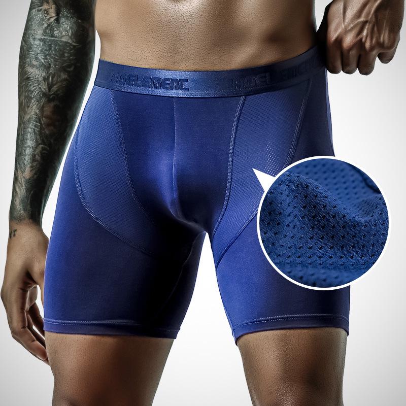 Men's Quick-Dry Long-Leg Running Tights - Anti-Wear Fitness Boxer Shorts