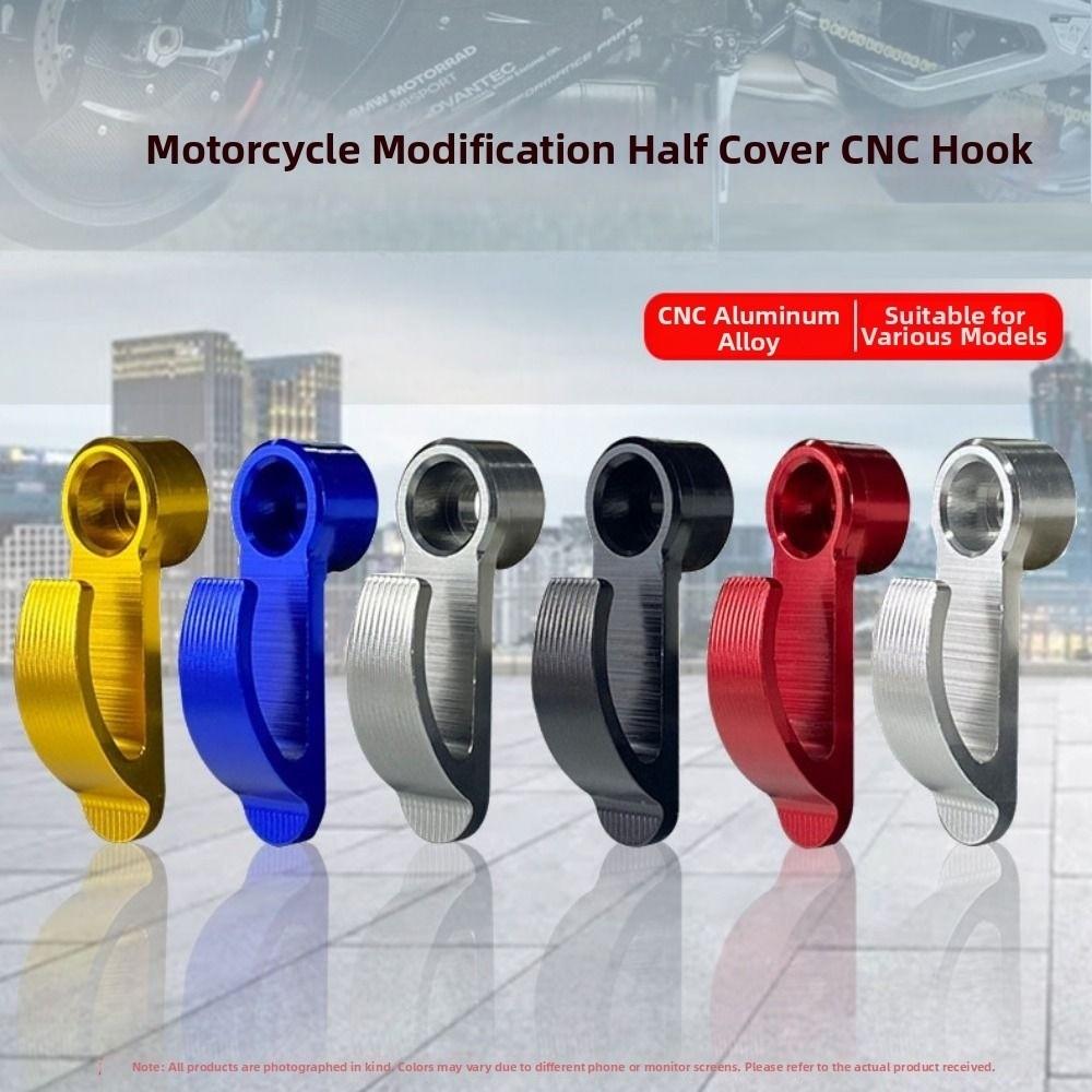 Aluminum Modified Motorcycle Helmet Hook Universal CNC Half Cover for Electric Scooter